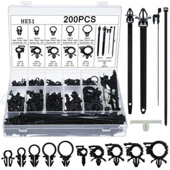 Funnymoom kit box front view showing all compartments and organized fasteners for quick access