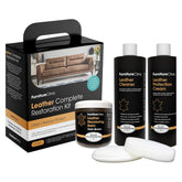 Furniture Clinic front packaging showing full dark brown restoration kit benefits
