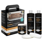 Furniture Clinic front packaging showing full five-piece kit, clear contents benefit