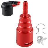 FUSCH connector front view showing fitment and durable design benefit