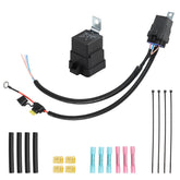 FUSCH relay harness front view showing connector and plug, improves reliability
