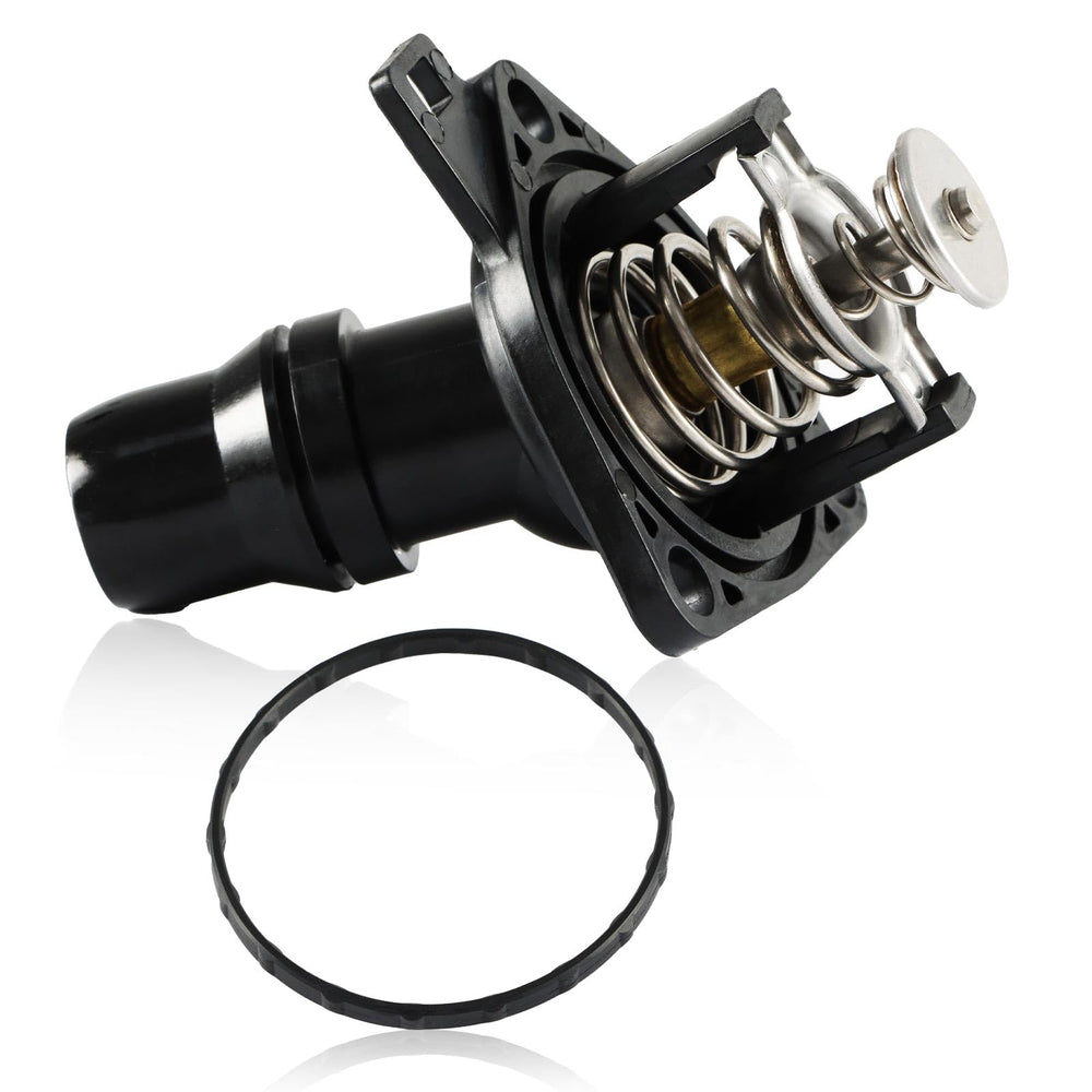 FUSCH front view of thermostat housing showing fit and mounting for easy replacement
