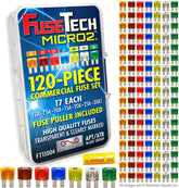 FuseTech front packaging showing full 120-piece kit and organized compartments