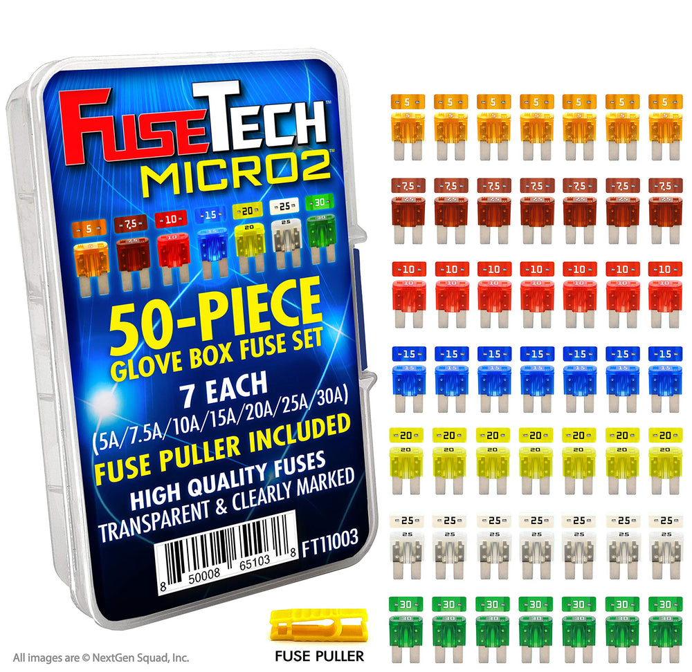 FuseTech front packaging showing organized fuse compartments and kit benefit
