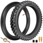 FVRITO front-profile 60/100-14 tire showing knobby tread for improved traction