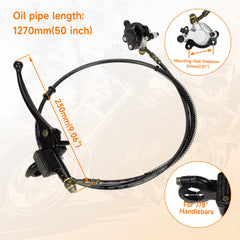 FVRITO assembled kit with 50in hose ready to upgrade rear braking performance