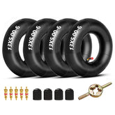 FVRITO front view of four inner tubes, ready for quick replacement