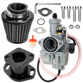 FVRITO carb front view showing bore and mounting, boosts airflow