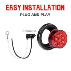 FXC wiring pigtail and 2-prong plug detail for quick, secure connection