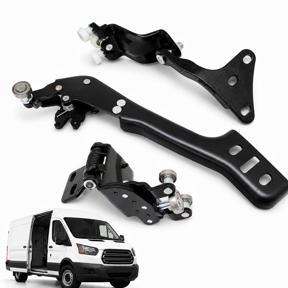 FZJDSD front assembly right side showing full roller kit for smooth door movement