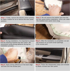FZJDSD armrest cover installed on Honda Odyssey door demonstrating improved look