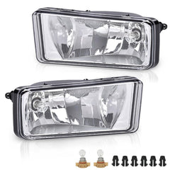 G-PLUS front view of fog light assembly showing clean OEM fit and improved visibility