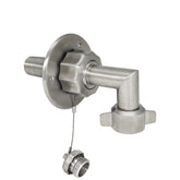 G-Sunny front flange inlet in brushed nickel showing neat exterior finish and easy access