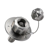 G-Sunny front view inlet showing stainless steel exterior and neat flange