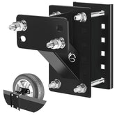 GADFISH front view spare tire carrier showing compact profile and secure hold