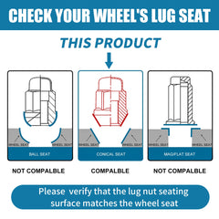 Gaemi detail of 60° conical seat angle demonstrating proper fit for aftermarket wheels