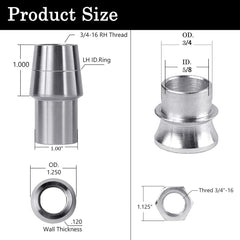 GaiRen tube adapter and adapter fitment, demonstrating compatibility with 1 1/4" tubing