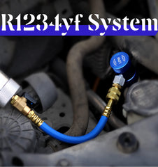 GallopMax close-up of R134A and R1234YF couplers for secure connections