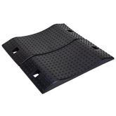 GarfatolRv front view of 2-pack ramps showing rugged rubber and compact profile for safe storage