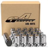 GAsupply chrome lug nuts front packaging showing full kit benefits