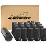 GAsupply front packaging showing 20-piece lug nut set and included key, improves storage