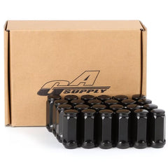 GAsupply front view of 24-piece boxed lug nuts showing premium packaging and organization