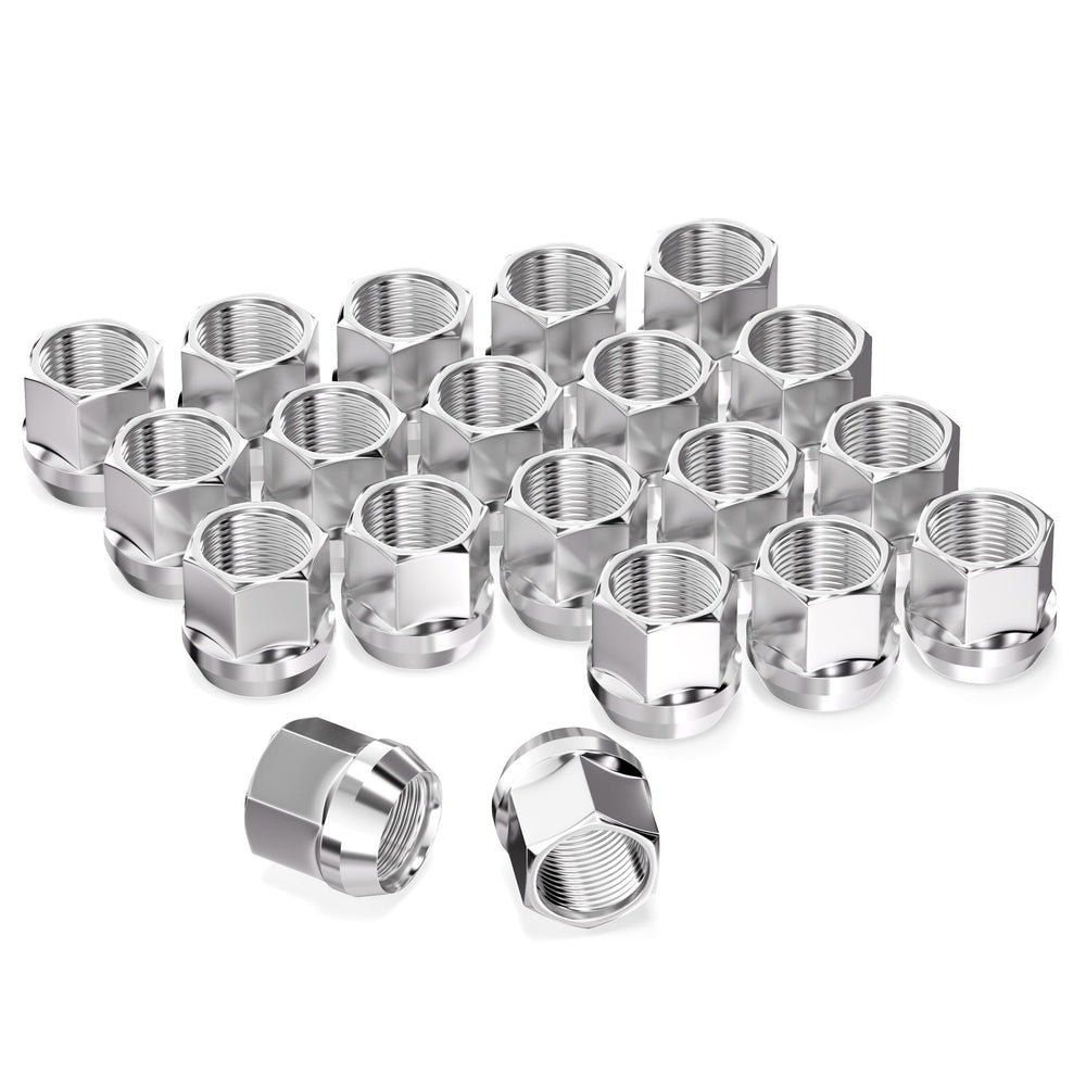 GAsupply front view of 20-piece chrome lug nut set showing organized packaging and ready storage benefit