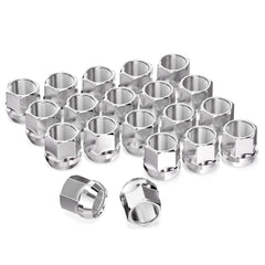 GAsupply front view of 20-piece chrome lug nut set showing organized packaging and ready storage benefit