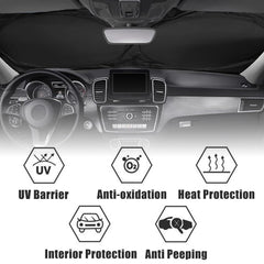Gayruaicjz Blue Eyes installed inside car reducing glare and heat benefit