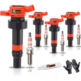 GBTAD front packaging showing full ignition coil and spark plug set for clear identification and convenience