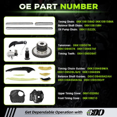 GDO main timing chain displayed for accurate engine timing restoration