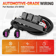 GDUKOP harness installed in engine bay improving cooling control on vehicle