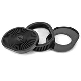 GDUKOP front view of oval air cleaner showing fit and finish, improving engine looks