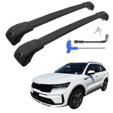 Gdydi front view of cross bars showing complete kit and packaging, secure mounting benefit