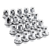 Gdydi front view of 20-piece chrome lug nut set showing polished finish and packaging benefit