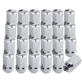 Gdydi front view of 24-piece lug nuts showing chrome finish and complete kit benefit