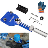 GEAROLL oil filter cutter front view showing robust construction and easy setup