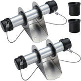 GearTrust front view of two aluminum tubes showing durable weatherproof protection
