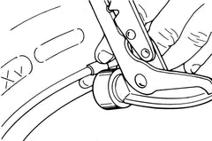 GEARWRENCH close-up of plastic-type hammer head protecting wheel finishes and coatings