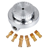Gedlex regulator front view showing ports and compact design for easy mounting