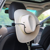 GEEDAR front view showing hat on hanger protecting brim