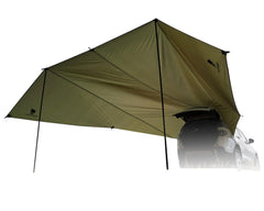 GEERTOP front view of full awning showing large covered area and protection
