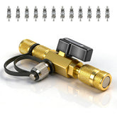 GELRIUNY front view of the valve core tool showing dual-size access and compact design for fast service