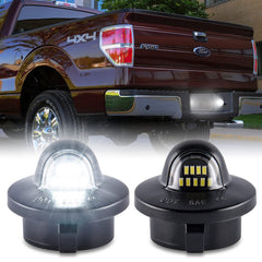 Gempro front view license plate light assembly showing fit and clean appearance