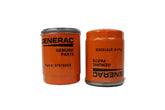 Generac oil filter front view showing OEM part number and clear fitment benefit