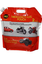 Generic foldable 2 gallon pouch front view showing compact design and portability