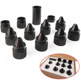 Generic cone end cap front view showing clean finish and durable fit