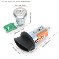 Generic door lock cylinder close-up showing durable metal construction benefit