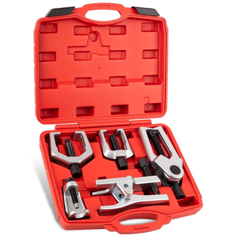 Generic front view of open case showing organized 5-in-1 puller kit for quick access