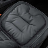 Generic front view seat cushion showing shape and clean leather finish for comfort